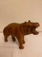Nijlpaard gemaakt uit leder, Antiek en Kunst, Ophalen of Verzenden