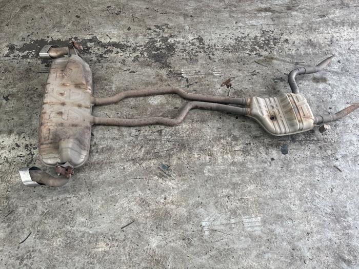 Uitlaat Midden + Einddemper van een Volkswagen Touareg, Auto-onderdelen, Uitlaatsystemen, Volkswagen, Gebruikt, 3 maanden garantie