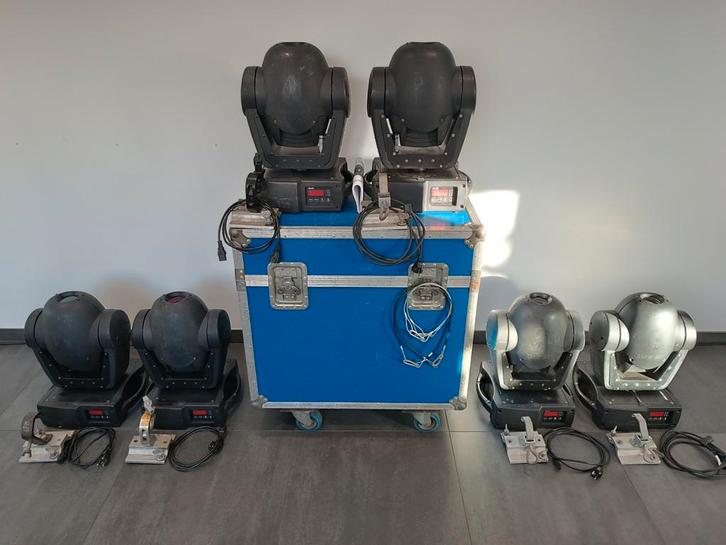 Martin Mac 250 (6 stuks), Muziek en Instrumenten, Licht en Laser, Gebruikt, Licht, Geluidgestuurd, Kleur, Stroboscoopeffect, Ophalen