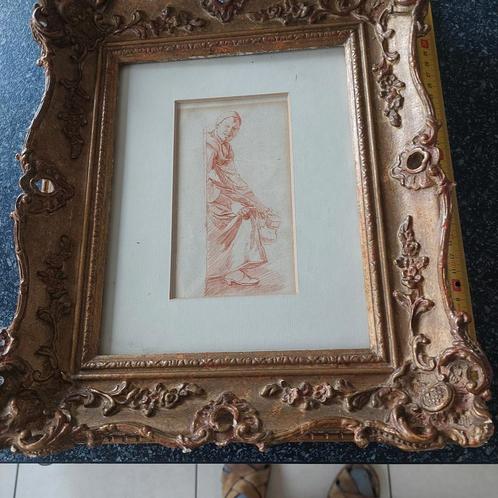 Dessin à la craie rouge de Jan Jozef Horemans 1682-1759, Antiquités & Art, Art | Dessins & Photographie, Enlèvement