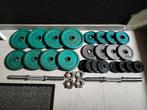 42kg Halterset (30mm), Sport en Fitness, Fitnessmaterialen, Ophalen, Gebruikt, Benen, Halterset