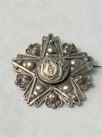 Broche en argent 800, art arabe, calligraphie ancienne, Enlèvement ou Envoi, Argent, Broche