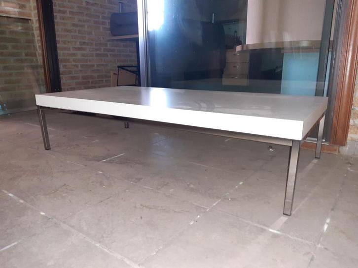 Laag salontafeltje, Huis en Inrichting, Tafels | Salontafels, Gebruikt, Minder dan 50 cm, 50 tot 100 cm, 100 tot 150 cm, Rechthoekig