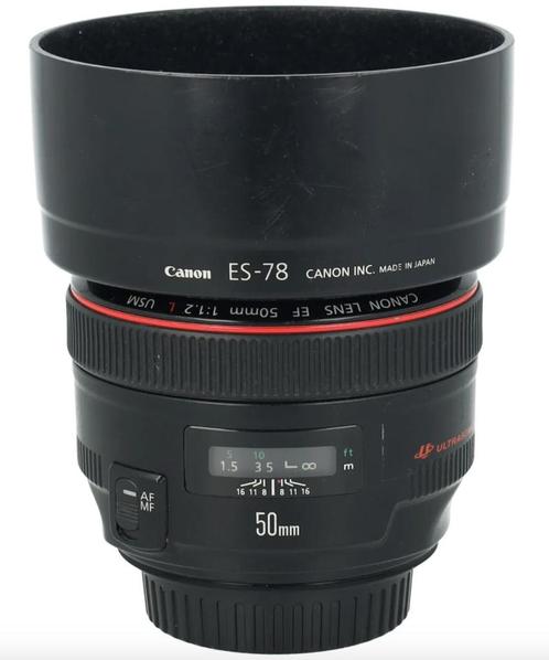 Canon EF 50 mm f/1,2 L USM, Audio, Tv en Foto, Foto | Lenzen en Objectieven, Zo goed als nieuw, Standaardlens, Ophalen