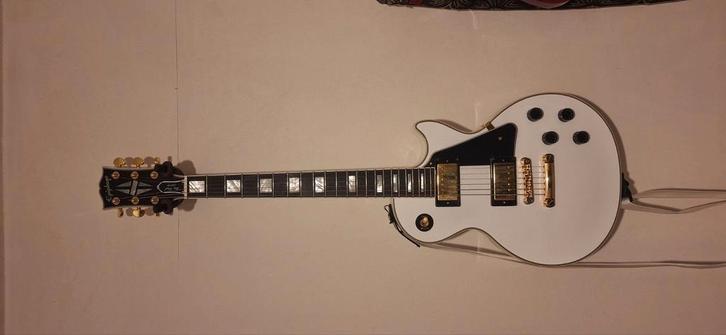 Epiphone les paul custom Inspired by gibson custom reeks, Muziek en Instrumenten, Snaarinstrumenten | Gitaren | Elektrisch, Zo goed als nieuw