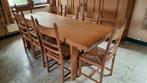 Eiken eetplaats, Huis en Inrichting, Complete eetkamers, Ophalen, Gebruikt, Klassieke stijl, 8 stoelen of meer