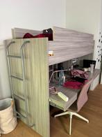 Hoogslaper met bureaux, Huis en Inrichting, Slaapkamer | Stapelbedden en Hoogslapers, Ophalen, Hoogslaper