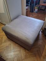 mooie voetbank voor bij een salon. ZO GOED ALS NIEUW!, Enlèvement, 75 à 100 cm, 75 à 100 cm, Tissus