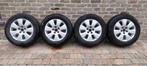 audi A6 aluminium velgen met banden, Ophalen, Gebruikt, 16 inch, Banden en Velgen