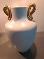 Prachtige, Exclusieve Vintage Roomwitte Vaas, Huis en Inrichting, Ophalen of Verzenden, Gebruikt
