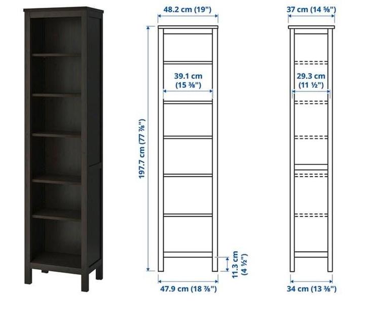 Hemnes IKEA boekenkast/plank/boekenkast, Huis en Inrichting, Kasten | Boekenkasten, Zo goed als nieuw, Minder dan 50 cm, 150 tot 200 cm