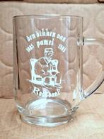 Bierglas 0.5 liter Den Dikken van Pamel  1885-1985, Ophalen of Verzenden, Zo goed als nieuw, Bierglas