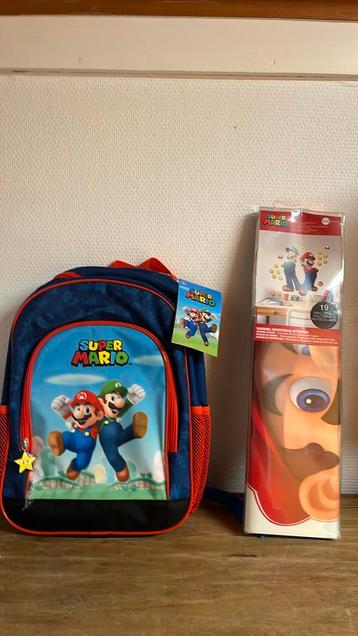 Super mario sac a dos et 19 autocollants nitendo beschikbaar voor biedingen