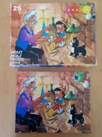 Houten Puzzel - Pinokio - 25 stukken, 10 tot 50 stukjes, Van hout, Gebruikt, Ophalen of Verzenden