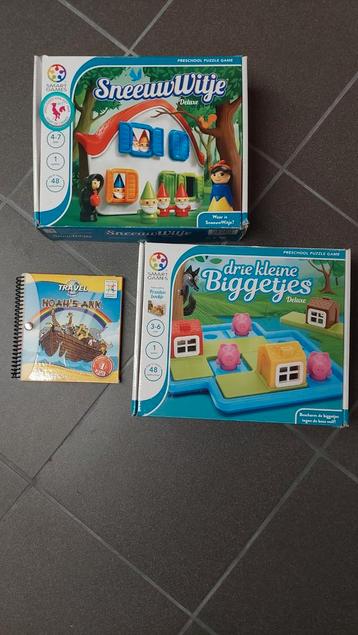3 Smart Games - Sneeuwwitje, 3 biggetjes en Noah's ark beschikbaar voor biedingen
