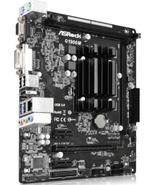 ASRock Q1900M onboard Quad-Core CPU, DDR3, Ophalen of Verzenden, Zo goed als nieuw, MICRO-ATX