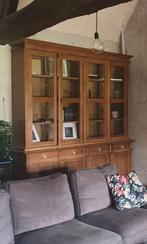 Grenen buffet- of boekenkast - 215m breed, Huis en Inrichting, Ophalen, Gebruikt, 200 cm of meer, 200 cm of meer