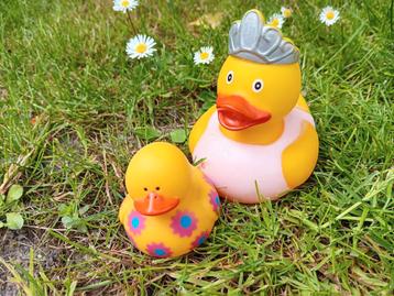 Badeend prinses +kleine Badeend, Kinderen en Baby's, Speelgoed | Badspeelgoed, Ophalen of Verzenden, Zo goed als nieuw