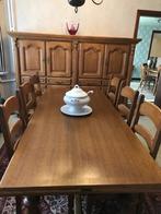 Eetkamer, Huis en Inrichting, Complete eetkamers, Ophalen, Gebruikt, Vintage/lichte eikkleur, 4 tot 6 stoelen