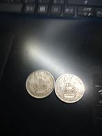2 x 1 schilling 1948-1951 nickel  Angleterre, Enlèvement ou Envoi, Monnaie en vrac, Autres pays