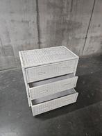 witte ladenkast bamboe, Ophalen, Overige materialen, Gebruikt, 50 tot 100 cm