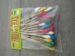 Zakje met 24 prikkers / fruitprikkers, Ophalen of Verzenden, Nieuw, Los bestek
