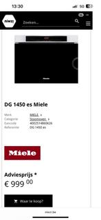 Miele vrijstaande stoomoven, Elektronische apparatuur, Ophalen, Minder dan 45 cm, Oven, Nieuw