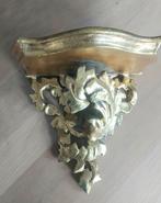 Gouden houten console voor standbeeld, Antiek en Kunst, Ophalen of Verzenden