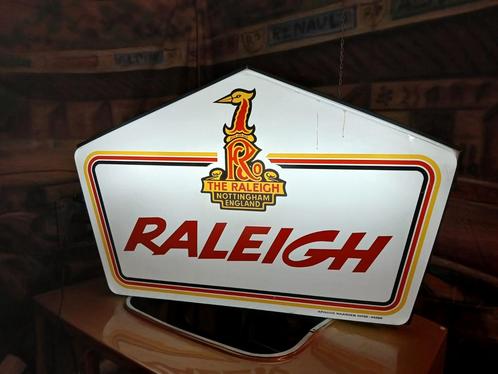 Vintage Raleigh lichtbak, lichtreclame geen neon, Verzamelen, Merken en Reclamevoorwerpen, Gebruikt, Ophalen