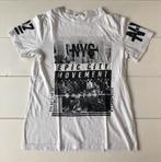wit t-shirt H&M 146 152 NYC, Kinderen en Baby's, Gebruikt, H&M, Ophalen of Verzenden, Shirt of Longsleeve