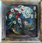 Peinture NATURE MORTE AUX FLEURS de Louise GOBERT 1936, Antiquités & Art, Enlèvement