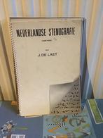 Oude schoolboek stenografie. J. De Laet., Gebruikt, Ophalen