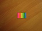 5 kleuren mat transparante fluo sticky bookmarkers pagemarke, Ophalen of Verzenden