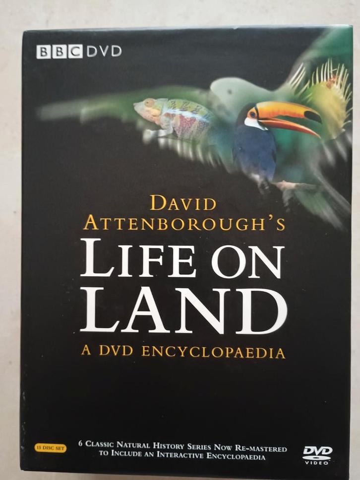 15 DVD-BOX "LIFE ON LAND - DAVID ATTENBOROUGH", Cd's en Dvd's, Dvd's | Documentaire en Educatief, Zo goed als nieuw, Natuur, Boxset