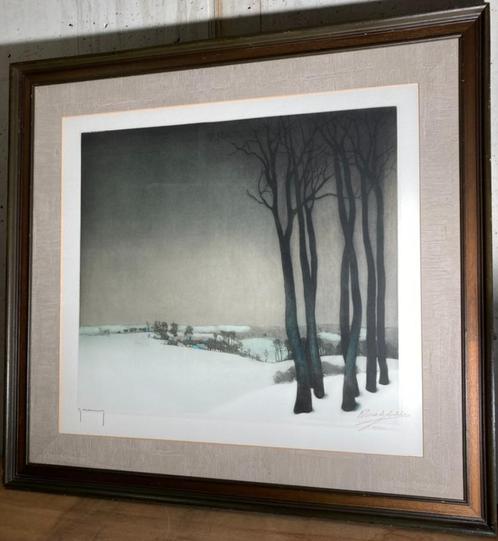 Valerius De Saedeleer, originele ets R. Hebbelinck, Antiek en Kunst, Kunst | Etsen en Gravures, Ophalen