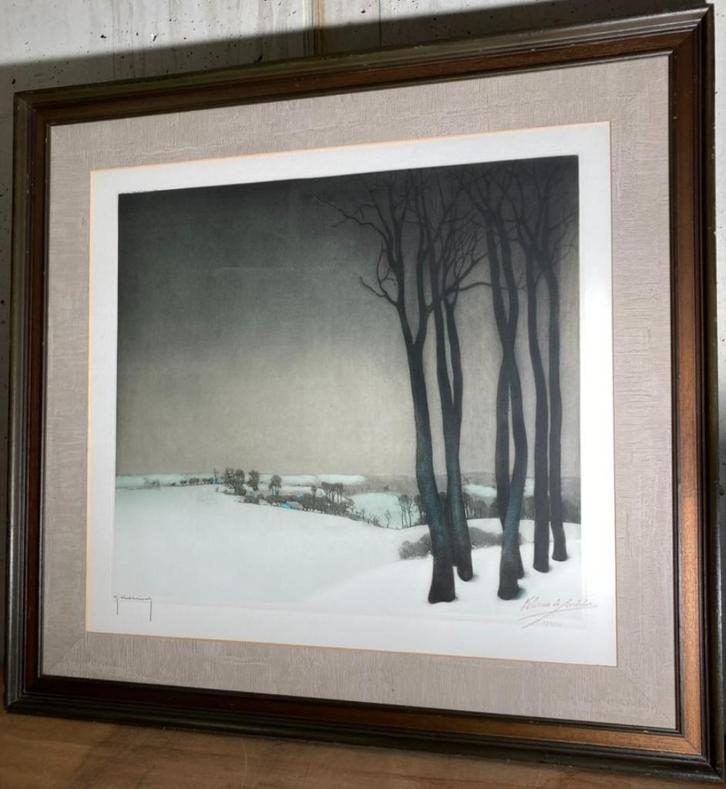 Valerius De Saedeleer, originele ets R. Hebbelinck, Antiek en Kunst, Kunst | Etsen en Gravures, Ophalen