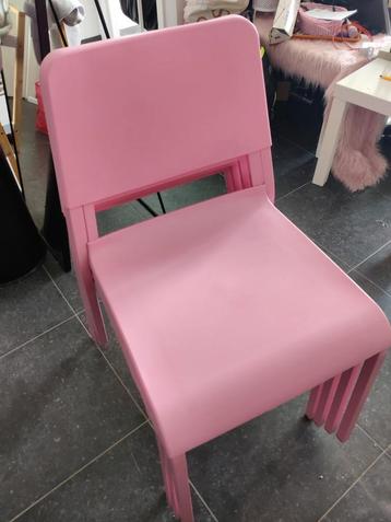 Roze Ikea stoelen