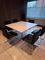 Eettafel en 6 stoelen, Huis en Inrichting, Tafels | Eettafels, Ophalen, Zo goed als nieuw