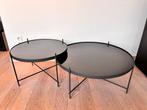 Zuiver Cupid salontafels set – zwart rookglas – goede staat, Huis en Inrichting, Tafels | Salontafels, Ophalen, Gebruikt, Glas