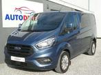 Ford Transit Custom 2.0 TDCi L2H1 double cabine 5places, 94 kW, Blauw, https://public.car-pass.be/vhr/b1fd00b2-12bb-49b7-a1e2-5e64638166a5