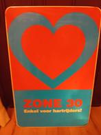 Panneau de signalisation en émail, zone humoristique 30., Enlèvement ou Envoi, Utilisé