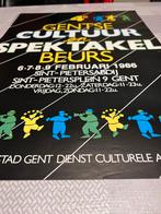 Vintage Poster 4e Gentse cultuur en spektakel beurs 6*7*8*9, Verzamelen, Deurposter of groter, Ophalen of Verzenden, Muziek, Rechthoekig Staand