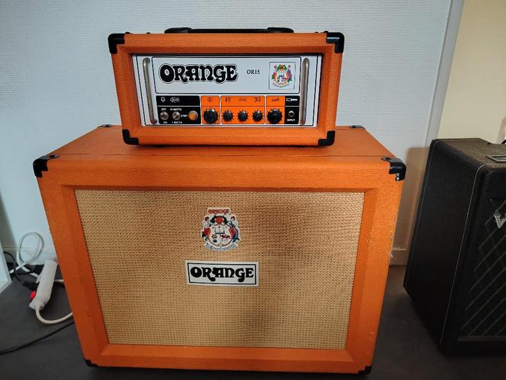 Orange or 15 tête et cab 212, Muziek en Instrumenten, Snaarinstrumenten | Gitaren | Elektrisch, Gebruikt, Met versterker, Ophalen