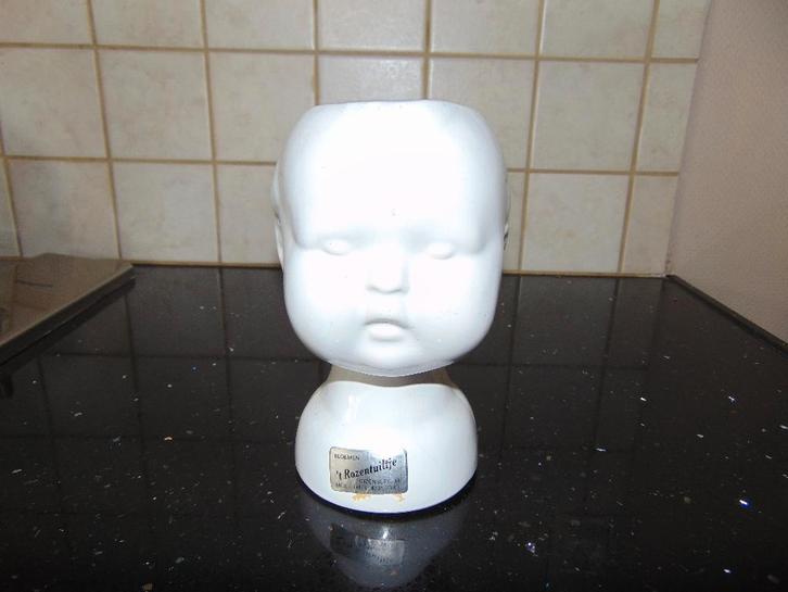 Retro bloempot hoofdjes en bloempotten olifant, Verzamelen, Retro, Huis en Inrichting, Ophalen of Verzenden