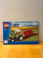 Lego city - groene tractor met rode kar, Enlèvement, Lego, Utilisé