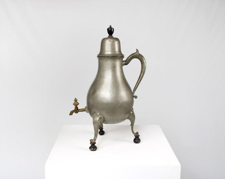 kraantjeskan - Samovar, 19de eeuw, Antiek en Kunst, Antiek | Tin, Ophalen of Verzenden
