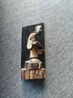 miniatuur beeldje van pater verbiest.Hout verguld, Antiek en Kunst, Ophalen of Verzenden