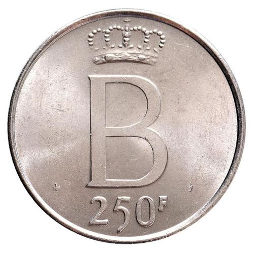 250 Frank 1976 NL - 25 ans du roi Baudouin en argent, Timbres & Monnaies, Monnaies | Belgique, Monnaie en vrac, Argent, Argent