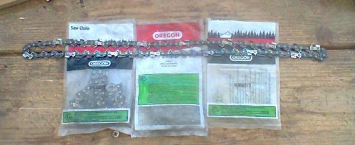 3 OREGON zaagkettingen, Doe-het-zelf en Bouw, Gereedschap | Zaagmachines, Zo goed als nieuw, Kettingzaag, 30 tot 70 mm, Ophalen of Verzenden