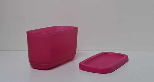 Tupperware « Mini Cubix » Rectangulaire - 250 ml - Rose, Maison & Meubles, Cuisine| Tupperware, Neuf, Boîte, Violet, Enlèvement ou Envoi